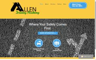 Allen Driving Academy website