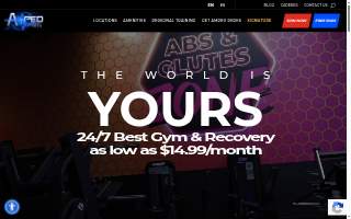 Amped Fitness (Hulen) website