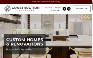 Construction Unlimited website