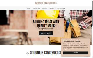 GeoWell Construction website