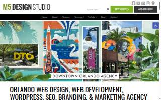 M5 Design Studio website