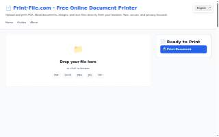 Print File Inc website