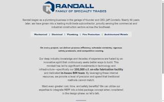 Randall Construction website
