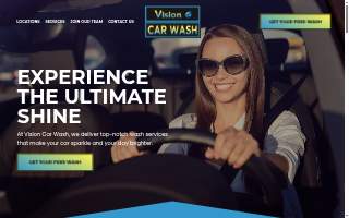 Vision Car Wash website