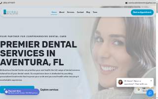 Aventura Dental Center website