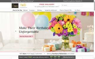 Aventura Glamour Flowers website