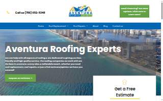Aventura Roofing Experts website