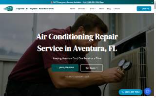 Experts AC Repairs Aventura Pros website