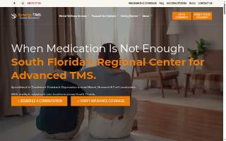 Synergy TMS – Advanced Mental Health of Aventura website
