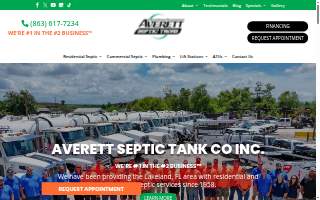 Averett Septic Tank Co Inc. website