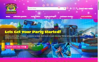 Kay Bears Party Rentals website