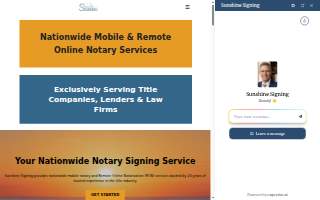 Sunshine Signing Connection, Inc. website