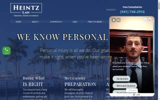 Heintz Law website