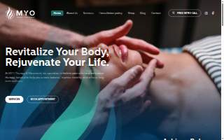 Myotherapy Massage & Health Spa website