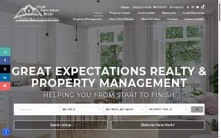 Great Expectations Realty website