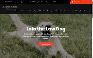 Adams Law Association website
