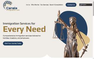 Canals Immigration Law website