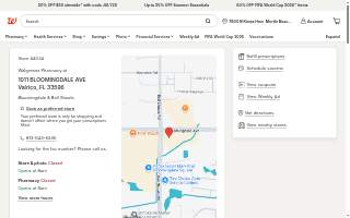 Walgreens Pharmacy website