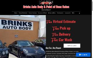 Brinks Auto Body & Painting website