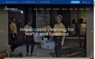 Carvalho's Cleaning website
