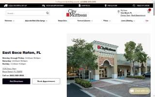 City Mattress of Boca Raton website