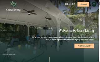Cura Living at Boca Raton website