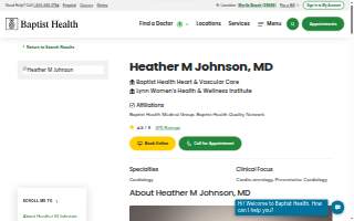 Heather M Johnson, MD website