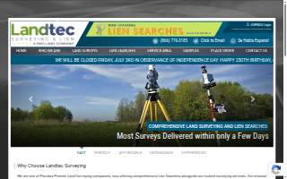 Landtec Surveying and Lien, LLC website