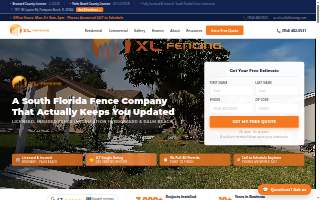 XL Fencing, LLC of Boca Raton website