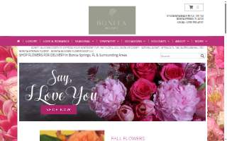Bonita Blooms Flower Shop website