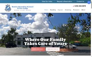 Bonita Boarding Kennel and Pet Camp website