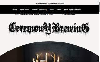 Ceremony Brewing website