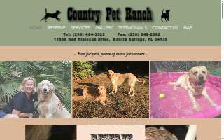 Country Pet Ranch of Bonita Springs website