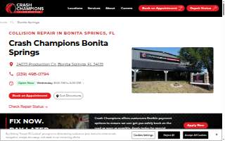 Crash Champions Collision Repair Bonita Springs website