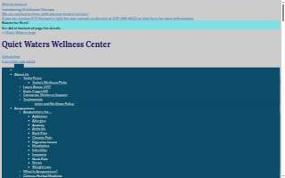 Quiet Waters Wellness Center website