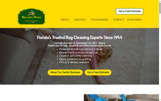 Benson's Rug Cleaning website