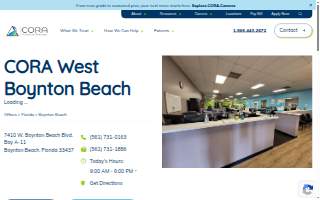 CORA Physical Therapy West Boynton Beach website