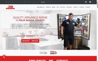 JSB Appliance Repair (Palm Beach County, FL) website