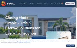 Sunbelt Title Agency website