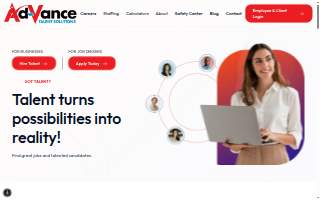 Ad-Vance Talent Solutions website