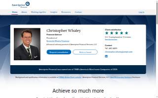 Christopher Whaley - Financial Advisor, Ameriprise Financial Services, LLC website