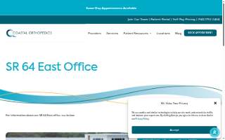 Coastal Orthopedics East website