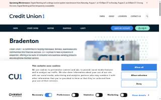 Credit Union 1 of Bradenton website