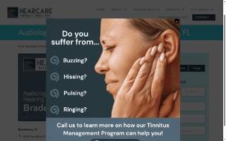 HearCare Audiology Center website