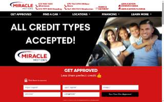 Miracle Motors Bradenton website