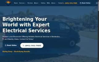 Ocean Wire Electric website