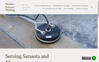 Paradise Pressure Washing website