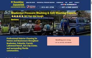 Sunshine AquaWash website