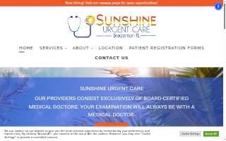 Sunshine Urgent Care website