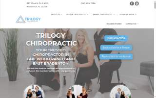 Trilogy Chiropractic website